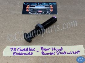 OEM 1971 1972 1973 1974 1975 1976 Cadillac Deville Fleetwood Calais Commrecial Chassis 1971 1972 1973 1974 1975 1976 1977 1978 Eldorado REAR HOOD BUMPER (ON COWL) STUD & NUT #1498473/#1609645